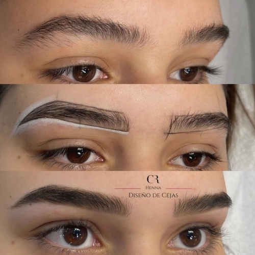 Diseño de Cejas Henna y aplicación Henna